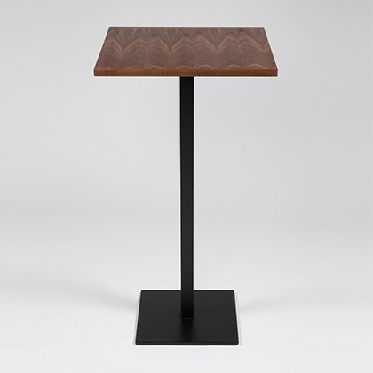 Pedrali Stehtisch nussbaum 60x60 schwarz VARIANTE