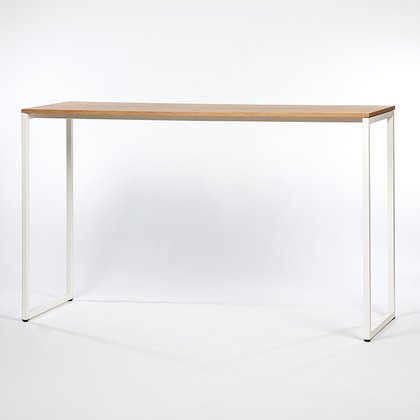 K+S Design Stehtischbruecke weiss Eiche 180x60 VARIANTE