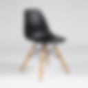 vitra Eames DSW Stuhl hell schwarz VARIANTE