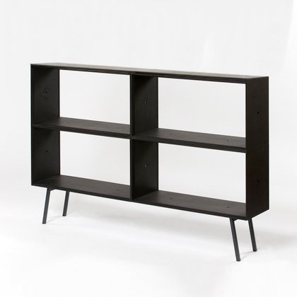 K+S Design Sideboard schwarz ohne Rückwand Variante
