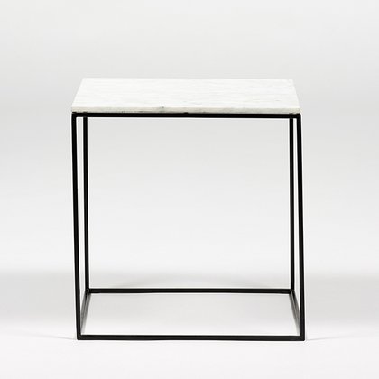 Loungetisch HAY 40x40 Bianco Carrara schwarz VARIANTE