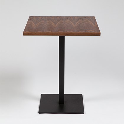 Pedrali Bistrotisch nussbaum 60x60cm schwarz VARIANTE