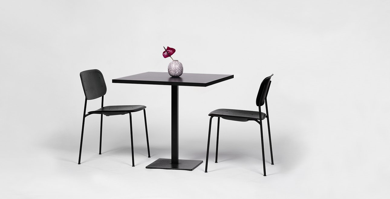 Pedrali Bistrotisch 79x79cm schwarz schwarz TITEL