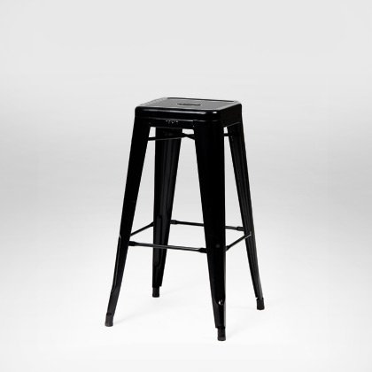 TOLIX Barhocker Tabouret schwarz matt 45 Variante