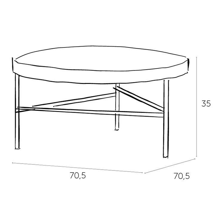 Lounge Couchtisch - ferm LIVING Marmor groß