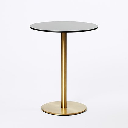 Pedrali Bistrotisch schwarz rund 60 gold VARIANTE