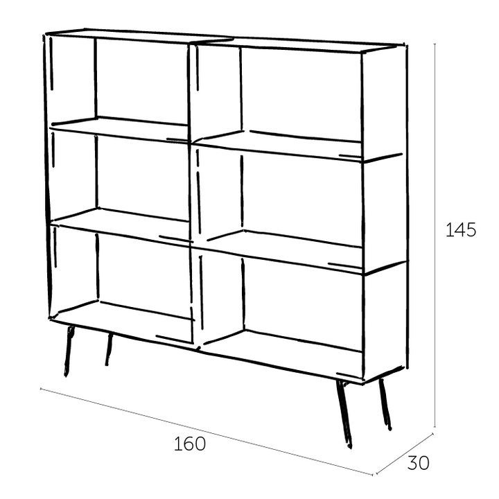 Regalsysteme - K+S Highboard