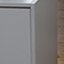 Material Holz Frontcookingstation weiss.