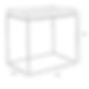 Lounge Couchtisch - HAY Tray Table 60x40