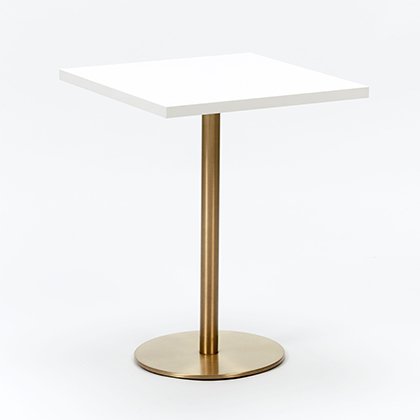 Bistrotisch weiss 60x60cm gold VARIANTE