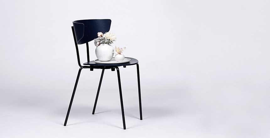 FERM LIVING Herman Chair blue