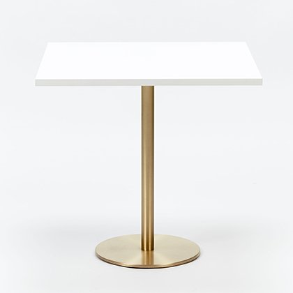 Pedrali Bistrotisch weiss 79x79 gold VARIANTE