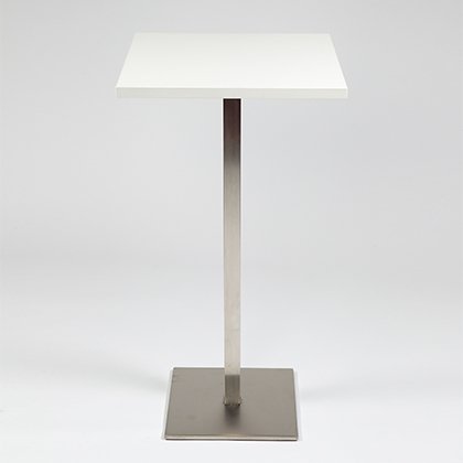 Pedrali Stehtisch weiss 60x60 Edelstahl VARIANTE