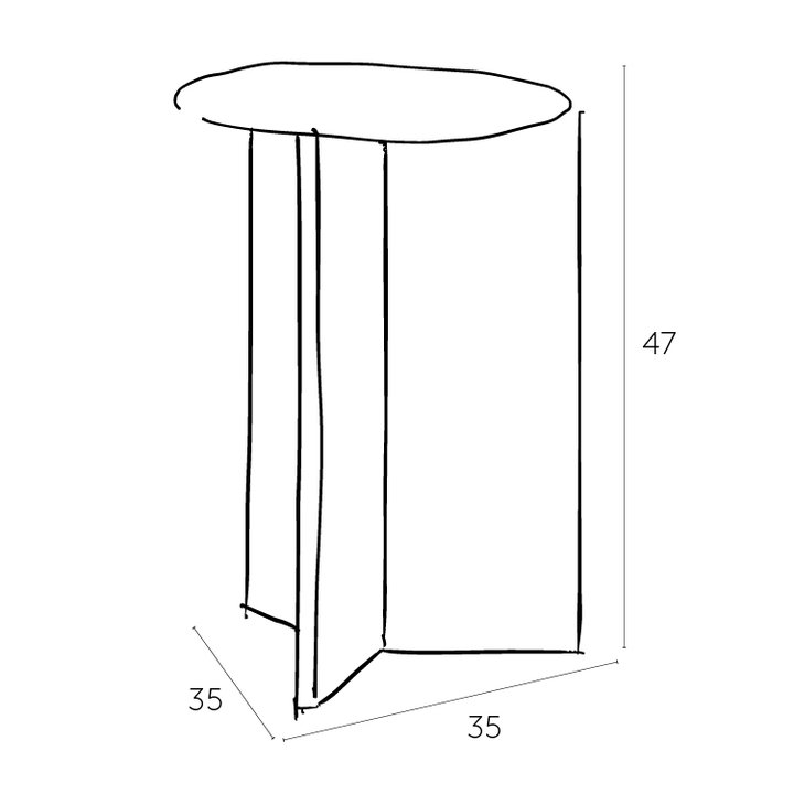 Lounge Couchtisch - HAY Slit Table Round High