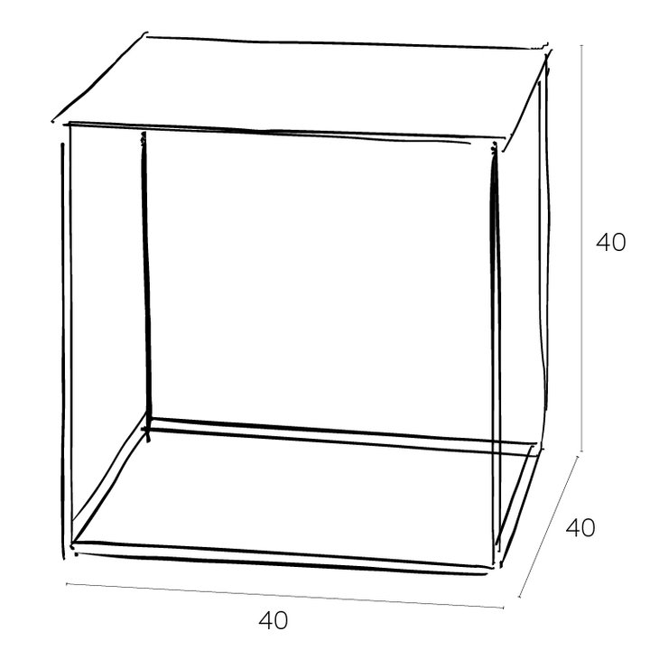 Lounge Couchtisch - Lounge Table 40x40