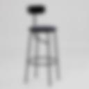 MENU Barhocker Afteroom Bar Chair schwarz Samt blau 45 Variante