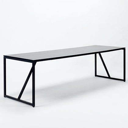 K+S Design Holzoptik-Dinnertisch 240cm schwarz Variante