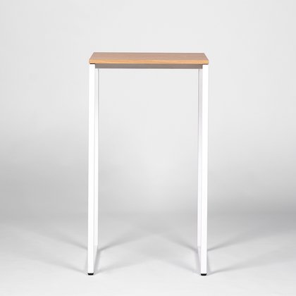 K+S Design Stehtischbruecke weiss Eiche 60x60 VARIANTE